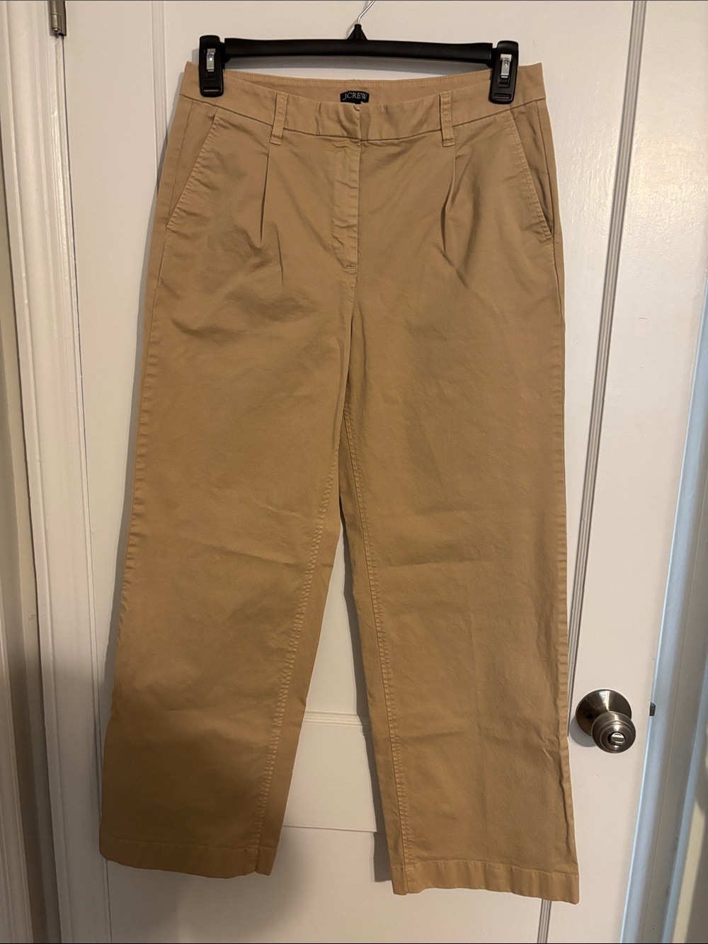 J. Crew Wide-Leg Khaki Pants